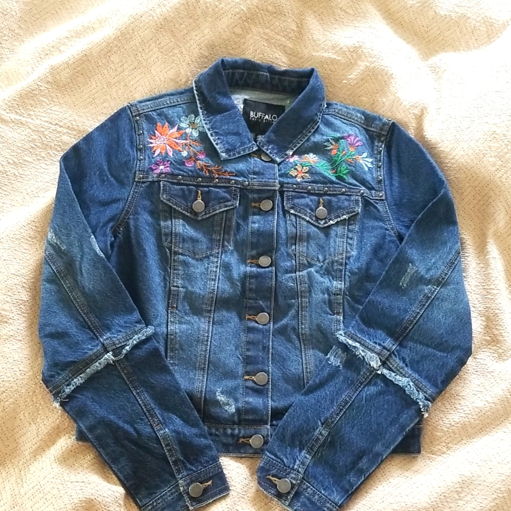 Buffalo David Bitton Denim Jacket w/ Embroidery